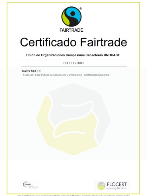 UNOCACE - Certificado FAIRTRADE - Página 03