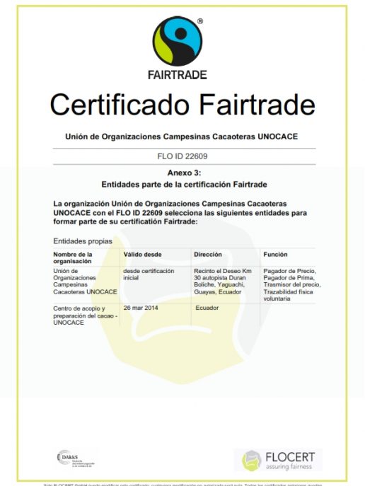 UNOCACE - Certificado FAIRTRADE - Página 08